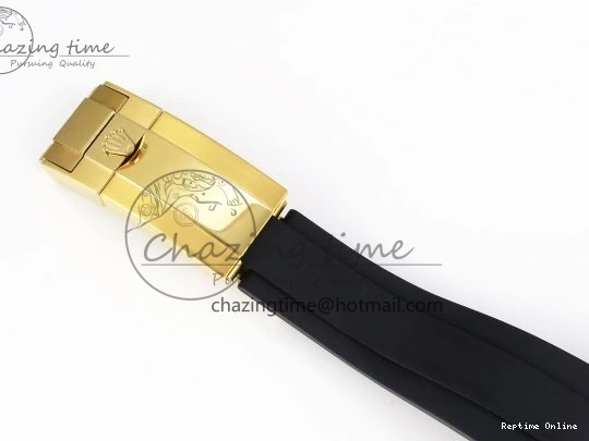 0420 DAYTONA 116518 APSF 1:1 BEST EDITION YG BLACK DIAL ON OYSTERFLEX RUBBER STRAP SH OnTrend 1784